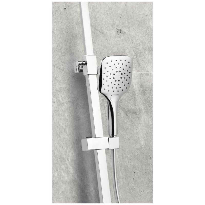 Scudo Helier Square Cool Touch Rigid Riser Shower