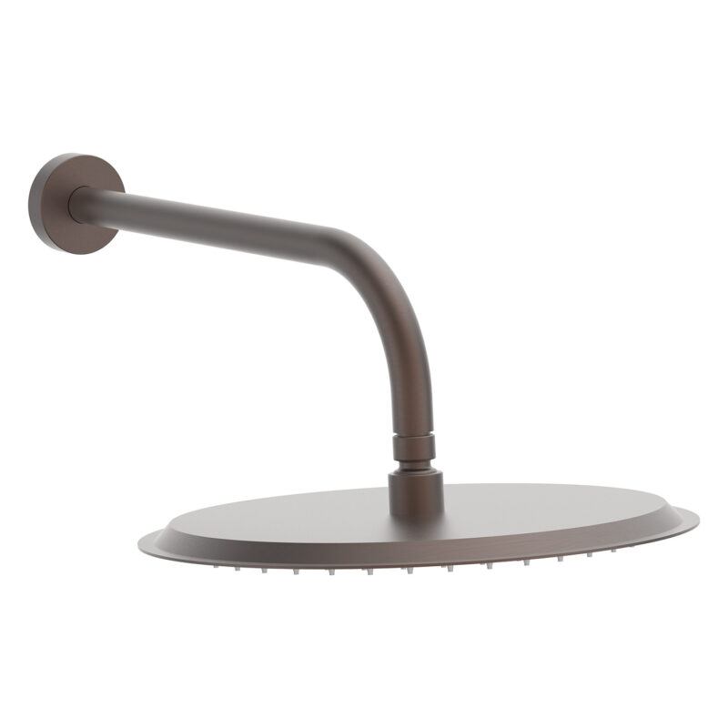 Scudo Shower Head & Arm 300mm Brushed Bronze Scudo Shower Head & Arm 300mm Brushed Bronze
