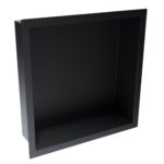 Scudo Inset Shower Niche 300 x 300mm Matt Black
