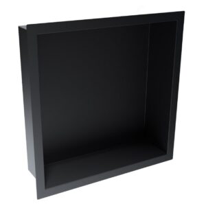 Scudo Inset Shower Niche 300 x 300mm Matt Black