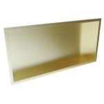 Scudo Inset Shower Niche 600 x 300mm Brushed Brass