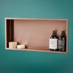 Scudo Inset Shower Niche 600 x 300mm Brushed Bronze