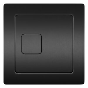 Scudo Square Black Dual Flush Button