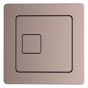 Scudo Square Brushed Bronze Dual Flush Button