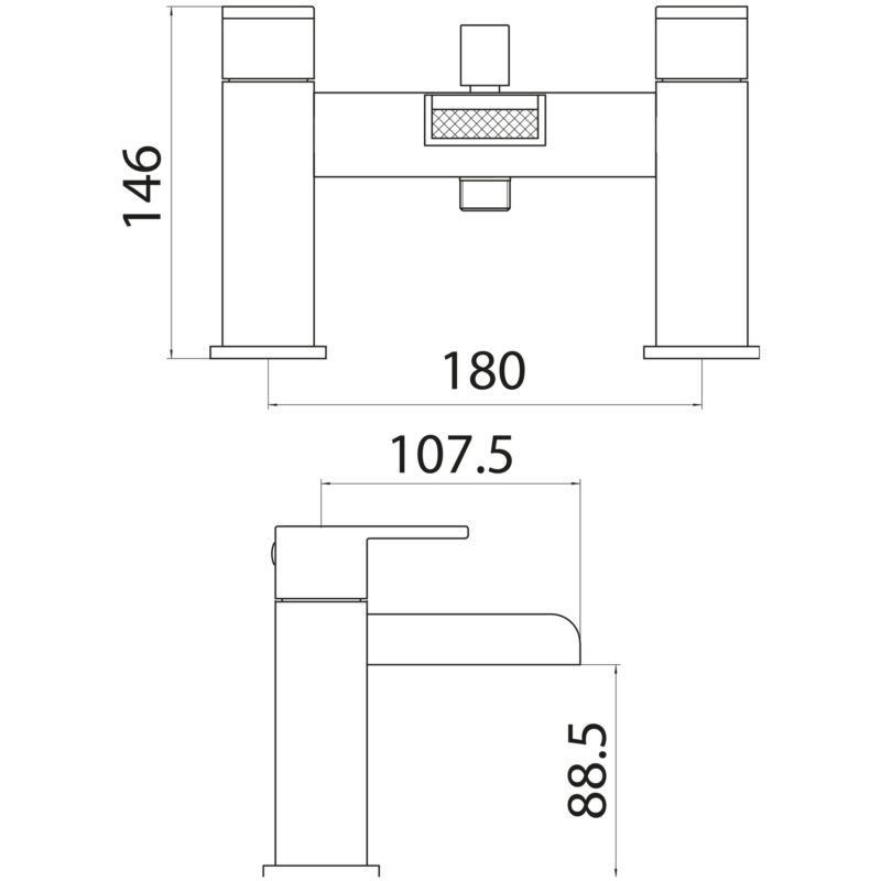 Scudo Victoria Bath Filler Tap