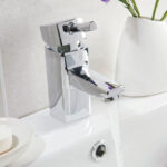 Scudo Forme Mini Mono Basin Mixer with Push Waste
