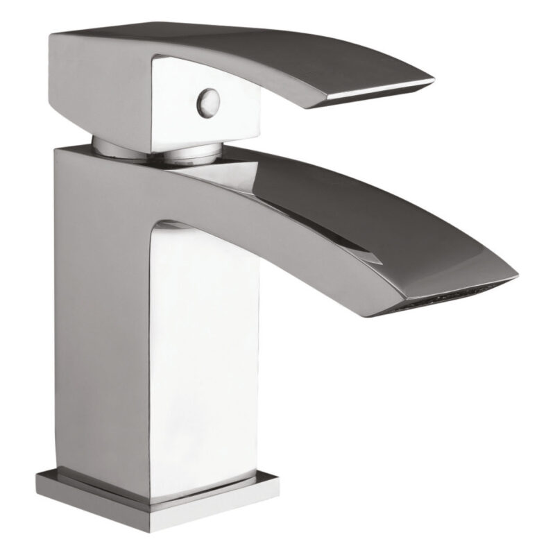 Scudo Descent Mono Basin Mixer with Push Waste Scudo Descent Mono Basin Mixer with Push Waste