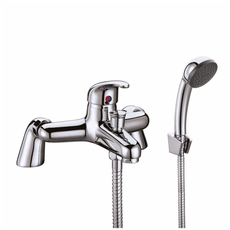 Scudo Tidy Bath Shower Mixer with Shower Kit & Wall Bracket
