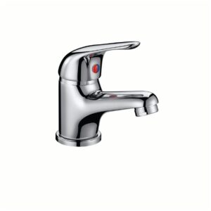 Scudo Mono Basin Mixer Tap with Push Waste