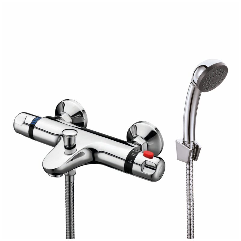 Scudo Tidy Thermostatic Wall/Deck Bath Shower Mixer