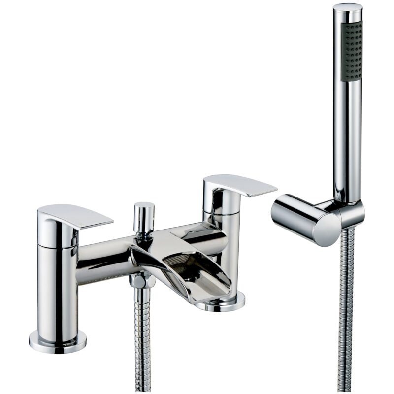 Scudo Monument Bath Shower Mixer with Shower Kit & Wall Bracket