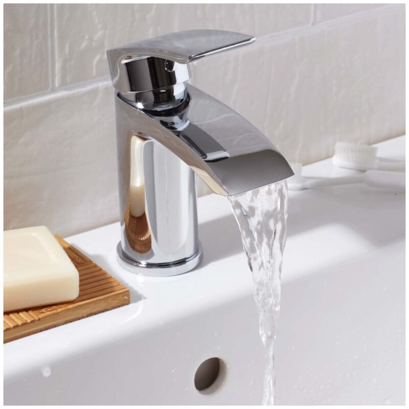 Scudo Belini Mono Basin Mixer Tap with Push Waste