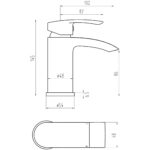 Scudo Belini Mono Basin Mixer Tap with Push Waste