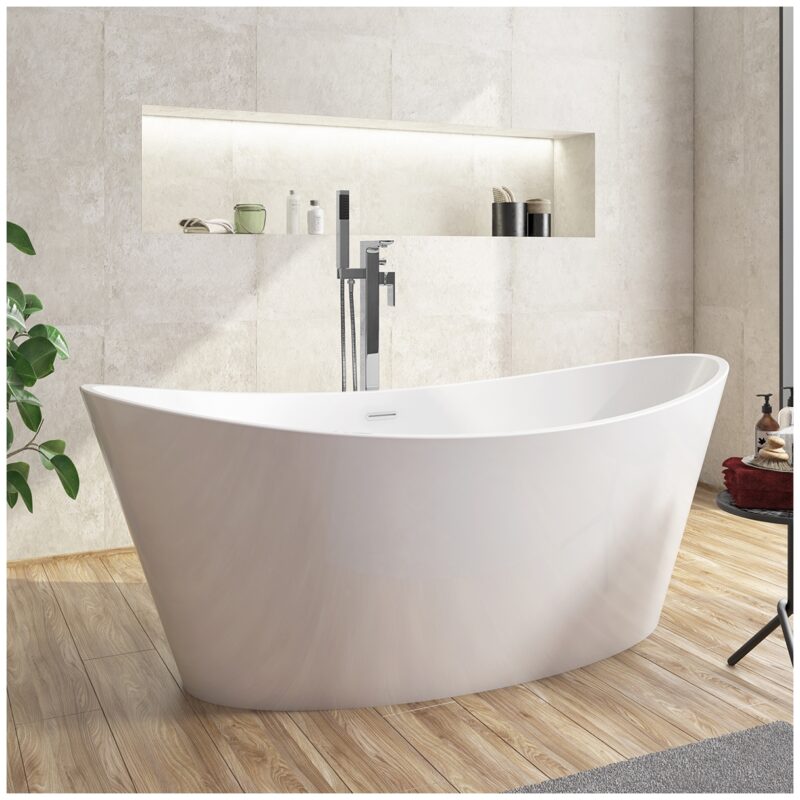 Scudo Muro Freestanding Bath Shower Mixer Tap