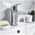 Scudo Muro Mono Basin Mixer Tap with Waste