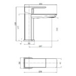 Scudo Muro Basin Mono Mixer