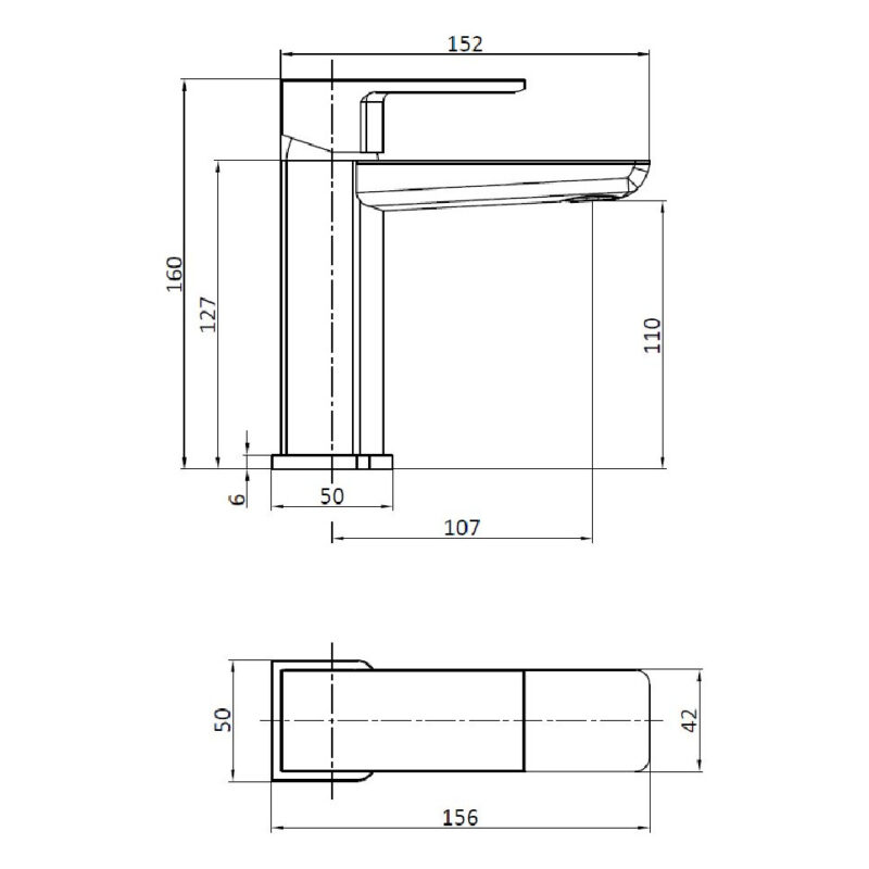Scudo Muro Basin Mono Mixer