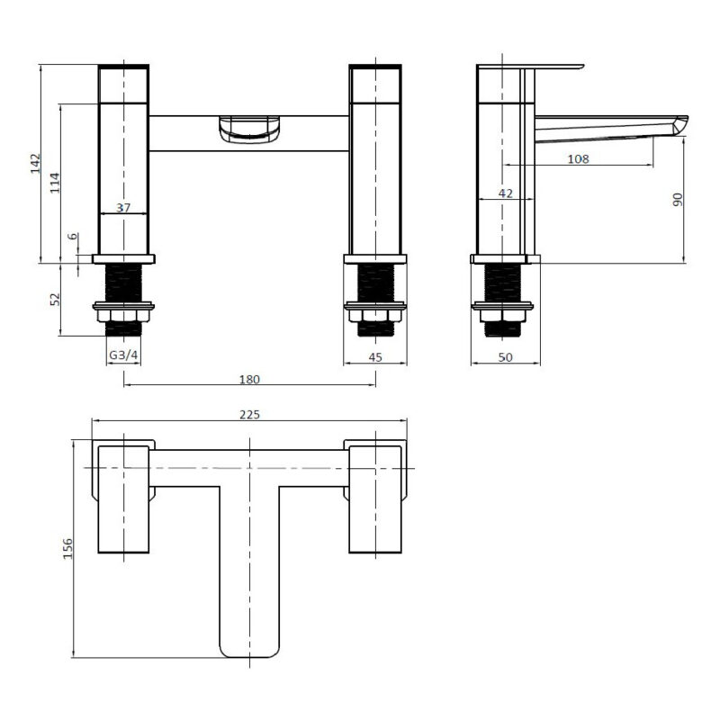 Scudo Muro Bath Filler