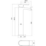 Scudo Belini Tall Basin Mixer Tap