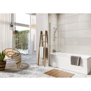 Scudo Thalia Inward Opening Bath Screen Chrome