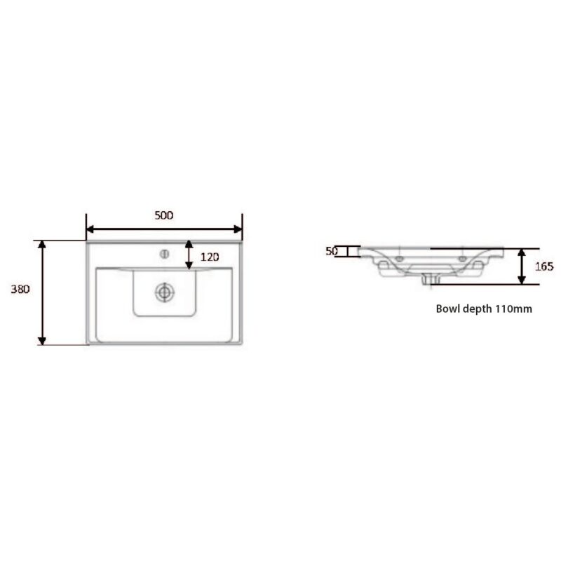 Scudo Empire 500mm Thin Basin
