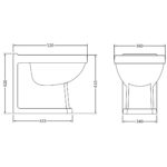 Scudo Traditional Back To Wall WC Pan