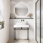 Scudo Fluted 575 x 360mm Oval Countertop Basin