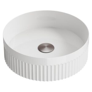 Scudo Fluted 355mm Round Countertop Basin