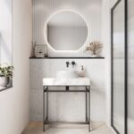 Scudo Fluted 355mm Round Countertop Basin