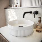 Scudo Fluted 355mm Round Countertop Basin