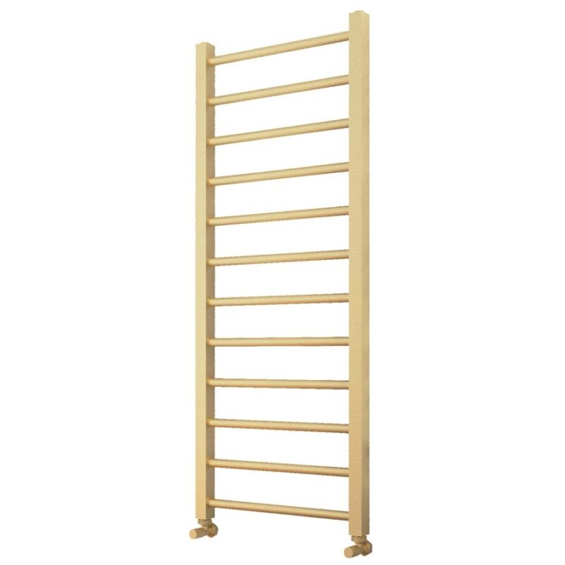 Scudo Vibe Brushed Brass 500 x 1200mm Towel Radiator