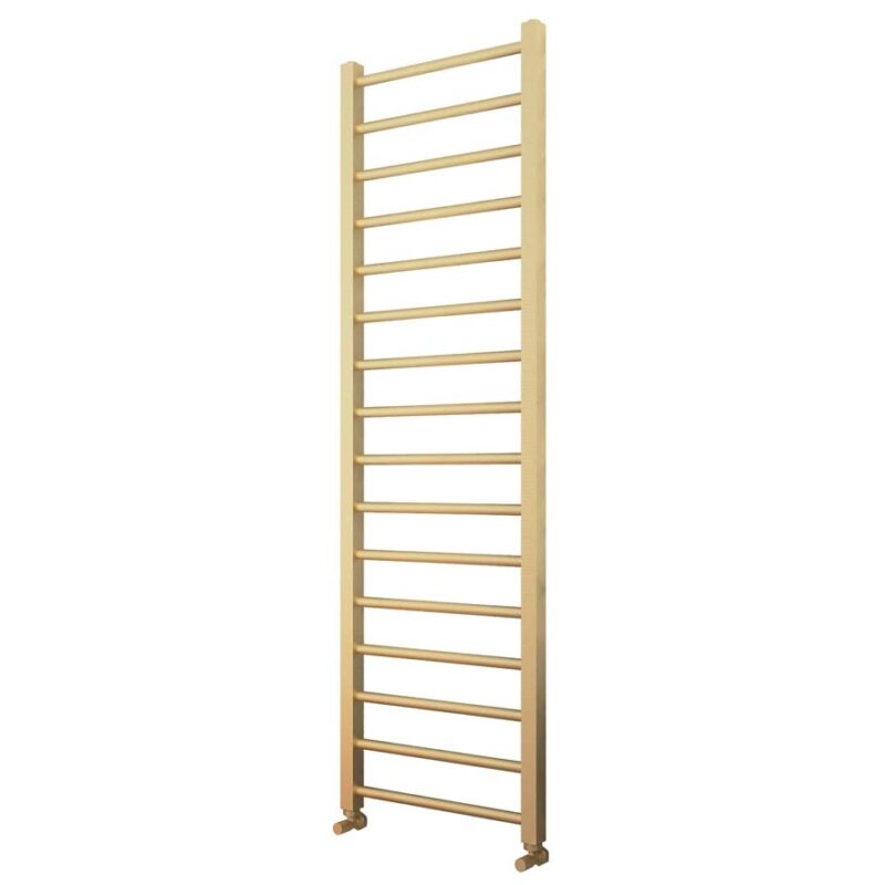 Scudo Vibe Brushed Brass 500 x 1600mm Towel Radiator