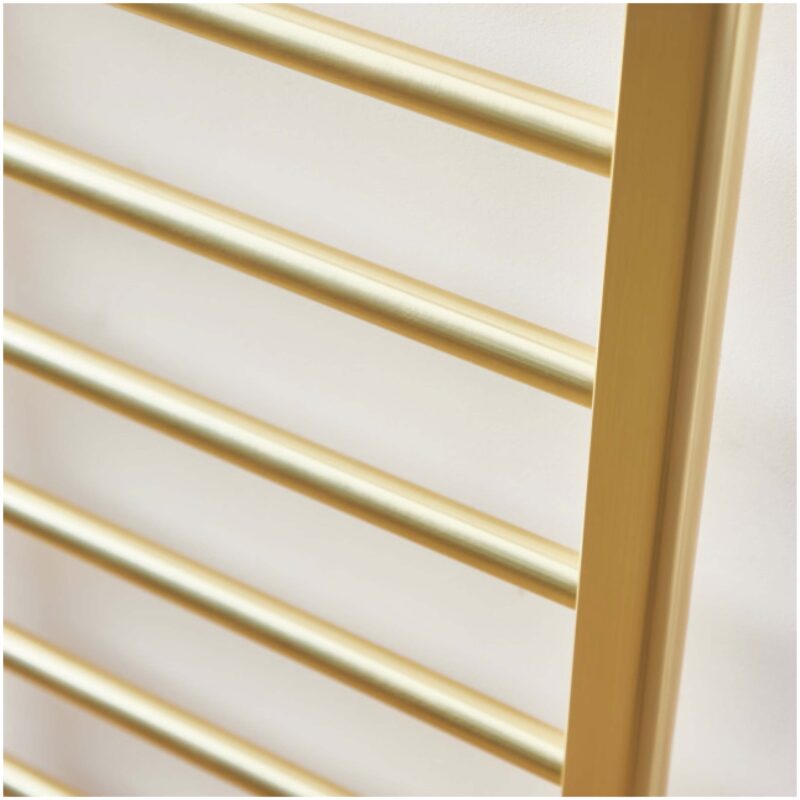 Scudo Vibe Brushed Brass 500 x 1600mm Towel Radiator