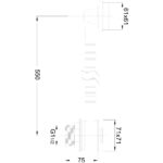 Scudo Square Sprung Bath Waste