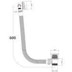 Scudo Round Overflow Filler Waste Matte Black