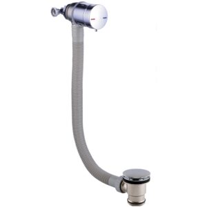Scudo Bath Filler Overflow with Click Clack Waste Chrome