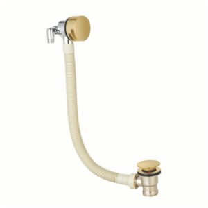 Scudo Round Overflow Filler Brushed Brass