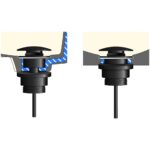 Scudo Universal Basin Waste Matte Black