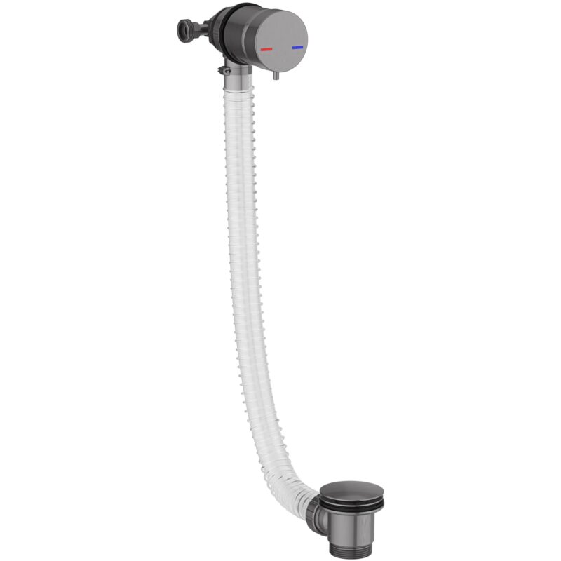 Scudo Bath Filler & Overflow Waste Gunmetal Scudo Bath Filler & Overflow Waste Gunmetal