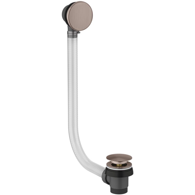 Scudo Brushed Bronze Bath Pop-Up Waste with Overflow Easy Clean Scudo Brushed Bronze Bath Pop-Up Waste with Overflow Easy Clean