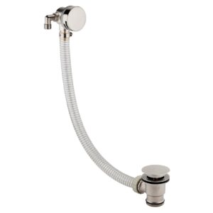 Scudo Round Bath Filler with Waste & Overflow Brushed Nickel