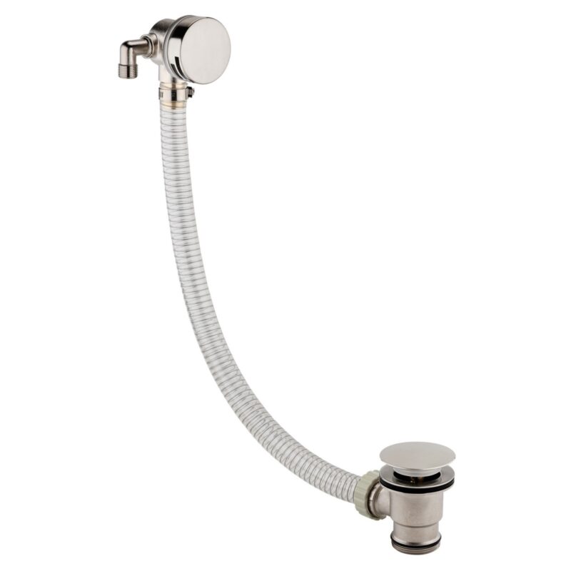 Scudo Round Bath Filler with Waste & Overflow Brushed Nickel Scudo Round Bath Filler with Waste & Overflow Brushed Nickel
