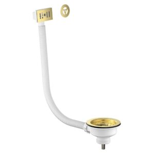 Scudo Kitchen Sink Waste Brushed Brass