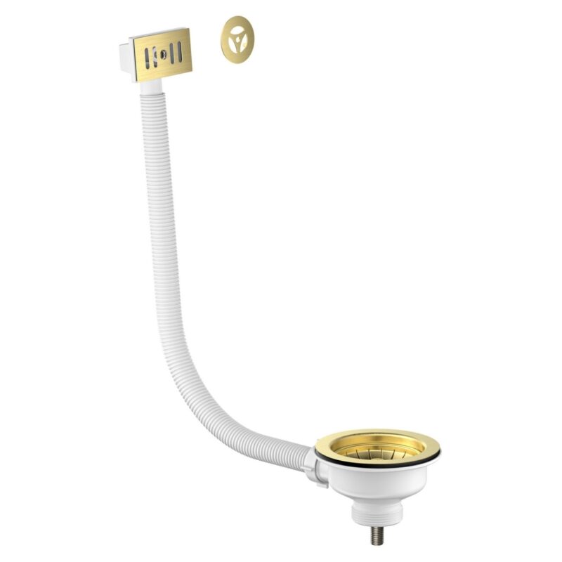 Scudo Kitchen Sink Waste Brushed Brass