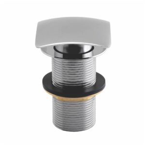 Scudo Square Dome Unslotted Sprung Basin Waste Chrome