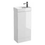 Scudo Waterguard Floor Mounted Cloakroom Basin Unit White