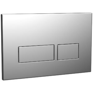 Scudo Square Chrome Dual Flush Plate