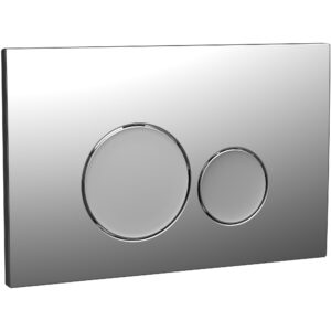 Scudo Dual Flush Plate Round Chrome