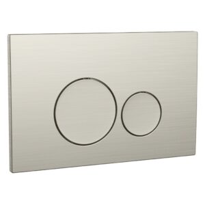 Scudo Dual Flush Plate Round Brushed Nickel