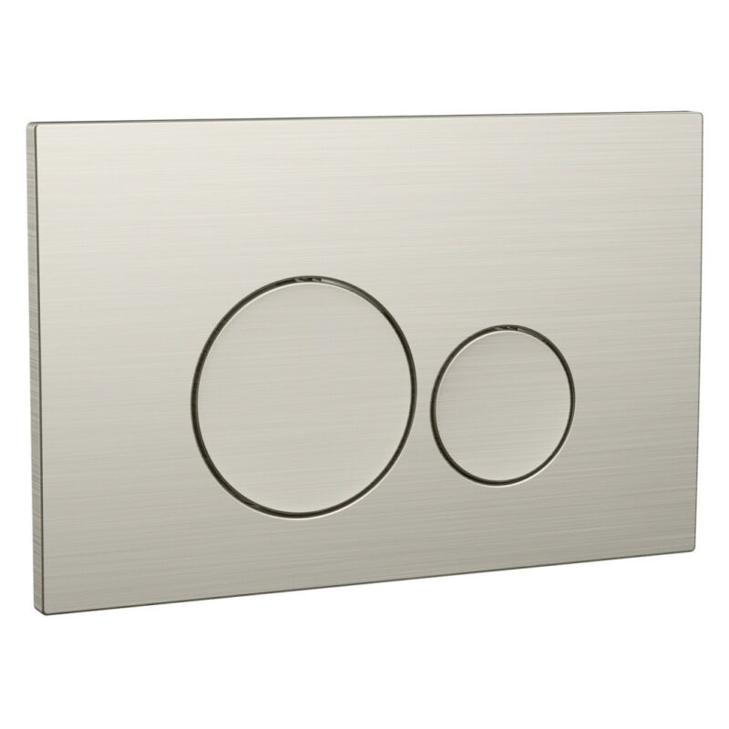 Scudo Dual Flush Plate Round Brushed Nickel